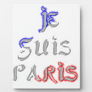 Plaque Photo Je Suis Paris Art Print
