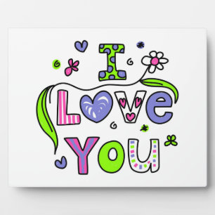 Plaque Photo Je T'Aime