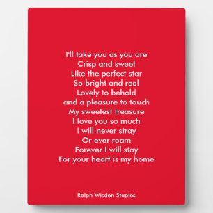 Plaque Photo Je t'aime