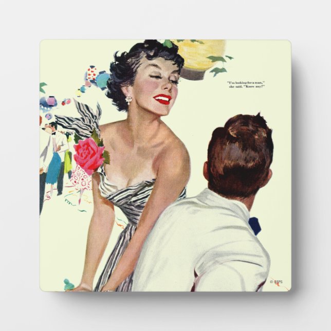 Plaque Photo Je veux un homme 2 (Devant)