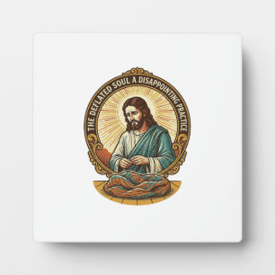 Plaque Photo Jésus Balle De Yoga Complètement Dégonflée Humour