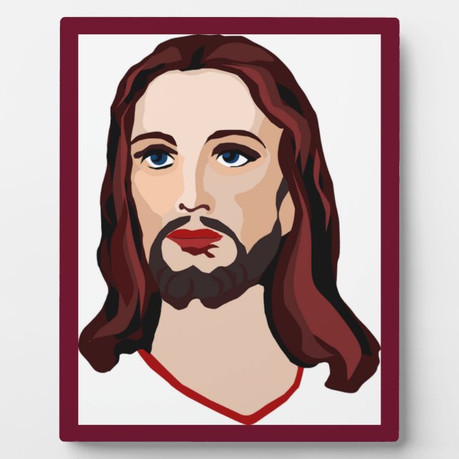 PLAQUE PHOTO JESUS CHRIST (Devant)