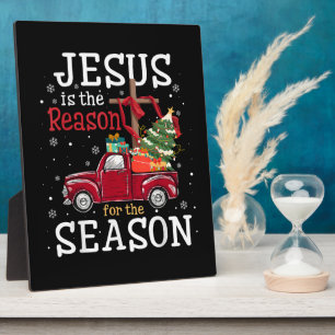 Plaque Photo Jésus est la raison de la saison de la foi chrétie