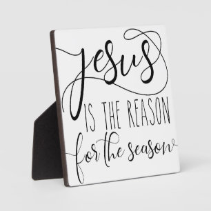 Plaque Photo Jésus est la raison de la saison Noël