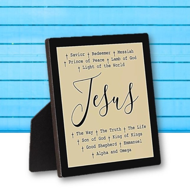 Plaque Photo "Jésus est" table de la foi chrétienne basée (Créateur téléchargé)