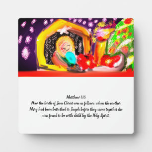 Plaque Photo Jésus était Miracles Magnet Door Signal Acrylique