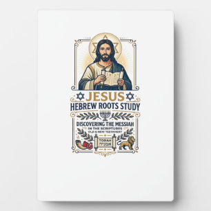 Plaque Photo Jésus Langues de la Bible Hébreu Grec Chemise de