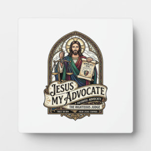 Plaque Photo Jésus Mon Avocat Jésus Avocat du Tribunal Christi