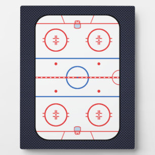 Plaque Photo Jeu de hockey Compagnon de fibre de carbone style