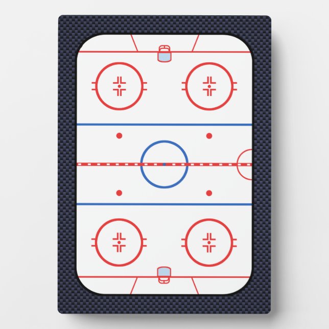 Plaque Photo Jeu de hockey Compagnon de fibre de carbone style (Devant)