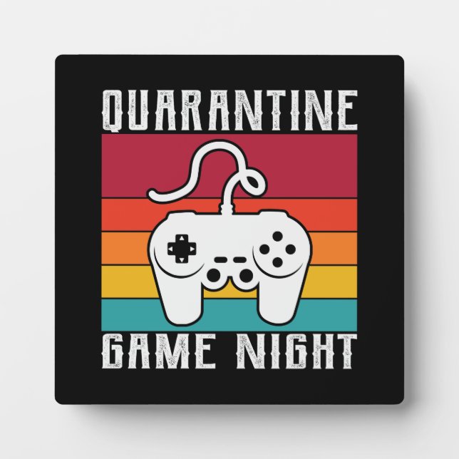 Plaque Photo Jeu de Quarantine Nuit, Jeu Drôle, Jeu Vidéo (Devant)