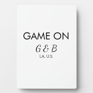 Plaque Photo Jeu sur ajouter le nom du couple partie de mariage