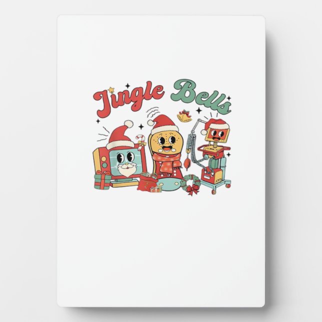 Plaque Photo Jingle Bells Nurse, Christmas Nurse, Funny Christm (Devant)