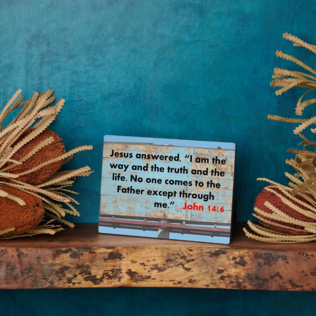 Plaque Photo John 14:6 (Côté)