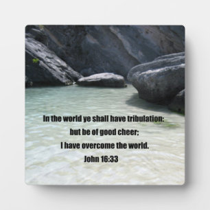 Plaque Photo John 16:33