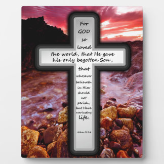 Plaque Photo John 3:16 Cadeaux