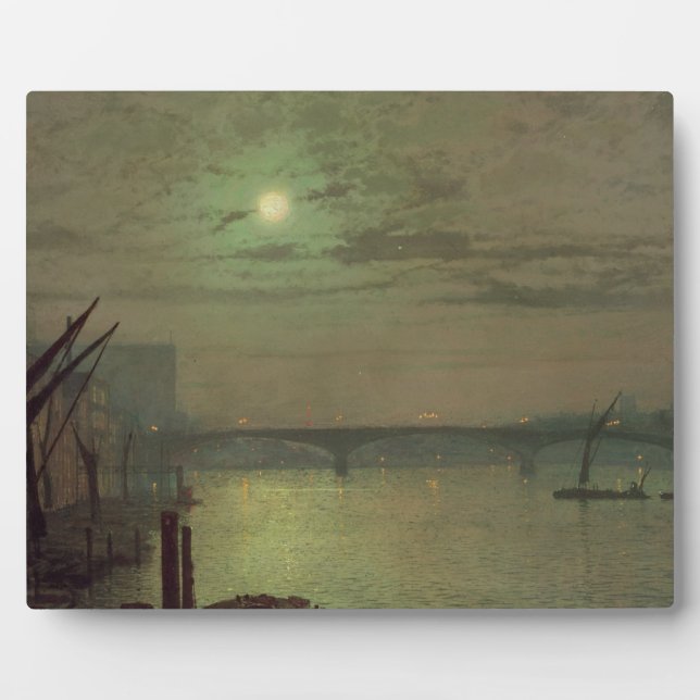 Plaque Photo John Atkinson Grimshaw | Southwark Bridge, 1882 (o (Devant)