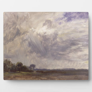Plaque Photo John Constable Paysage avec ciel gris venteux, c