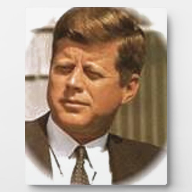 Plaque Photo John F Kennedy (Devant)