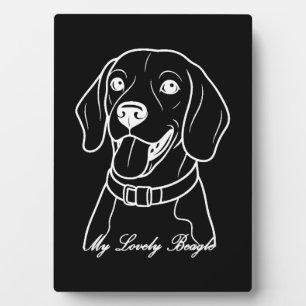 Plaque Photo Joli Beagle