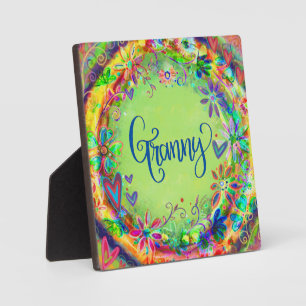 Plaque Photo Joli Boho Floral Granny Inspirivity