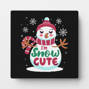 Plaque Photo Joli neige ! Embrassez le charme hivernal de Noël
