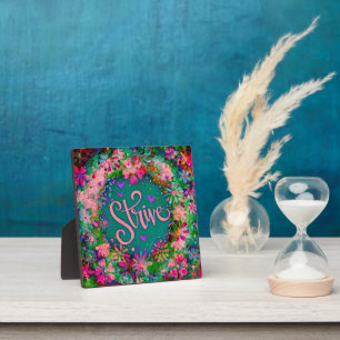 Plaque Photo Joli rose BoHo Floral Inspirivity Easel
