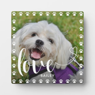 Plaque Photo Jolie Valentines de la journée Animaux de compagni