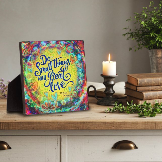 Plaque Photo Jolies petites choses Great Love Citation Inspiriv (Créateur téléchargé)