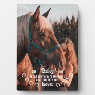 Plaque Photo Jolis Anges Ont Des Sabots Photo De Cheval Mémoria