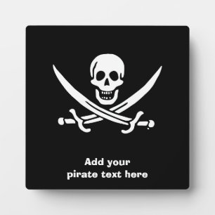 Plaque Photo Jolly roger drapeau de pirate