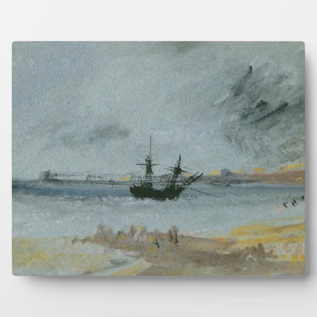 Plaque Photo Joseph Mallord William Turner | Navire terrestre,  (Devant)