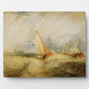 Plaque Photo Joseph William Turner Van Tromp Going