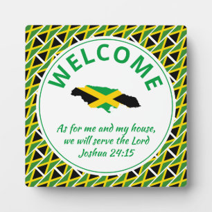 Plaque Photo Joshua 24:15 Quant À Moi Et Ma Maison JAMAICA