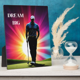 Plaque Photo Joueur Art Décor Plaque-Golf