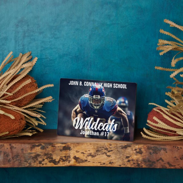 Plaque Photo Joueur de football professionnel (Côté)