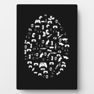 Plaque Photo Joueur de Pâques Amour de Garçon de Jeux de Pâques