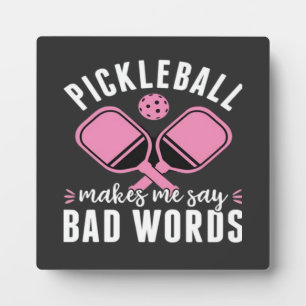Plaque Photo Joueur de pickleball Pickleball me fait dire de vi