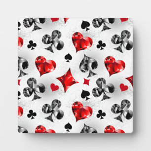 Plaque Photo Joueur de poker Joueur de cartes de jouer costumes