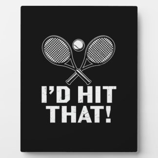 Plaque Photo Joueur de tennis | Je Frapperais Ça