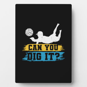 Plaque Photo Joueur de volley-ball Pouvez-Vous Le Creuser ?