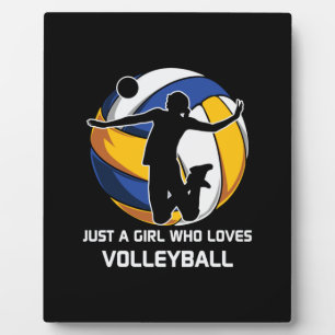 Plaque Photo Joueuse De Volley-ball Juste Une Fille Qui Aime Le