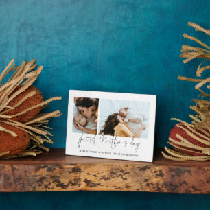 Plaque Photo Jour 2 de la première mère moderne Photos Script