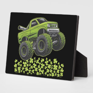 Plaque Photo Jour de la Saint-Patrick Monster Truck Trèfle Chan
