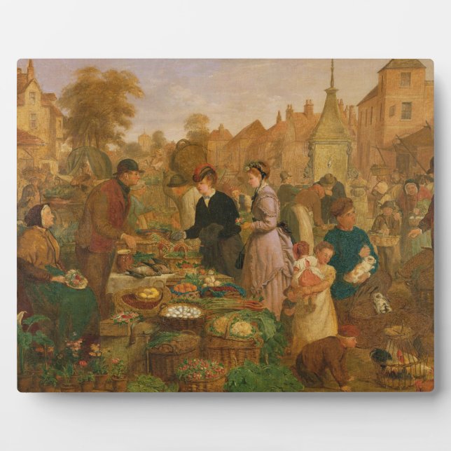 Plaque Photo Jour du marché (Devant)