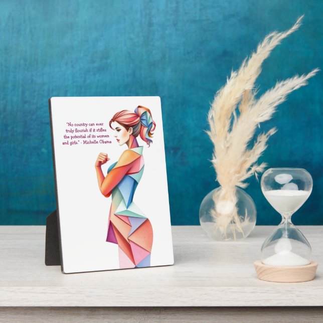 Plaque Photo Journée internationale de la femme 8 mars (Côté)