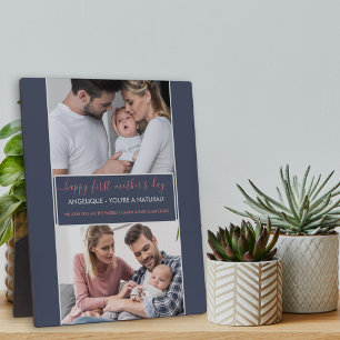 Plaque Photo Joyeuse fête des mères - 2 photo personnalisée