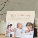 Plaque Photo Joyeuse fête des mères - 3 Photo Cream<br><div class="desc">Créez votre propre plaque photo de la Fête des mères en utilisant 3 de vos photos préférées avec votre nouveau bébé. Le modèle est mis en place pour que vous éditiez n'importe quelle ou l'ensemble du texte qui se lit actuellement "Joyeux jour de mère [NOM] - VOUS ÊTES UNE NATURELLE...</div>