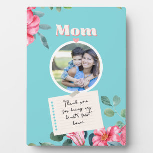 Plaque Photo Joyeuse Fête des mères Fils Vintage Amour Maman