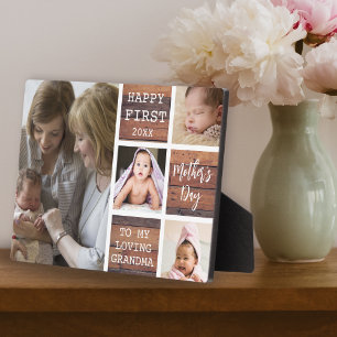 Plaque Photo Joyeuse fête des mères grand-mère 4 Photo Wood